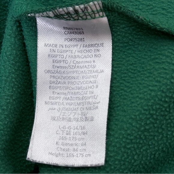 NBA Boys Youth Boston Celtics Hoodie Nylon  L 14-16 Green Pullover Pocket Logo - Picture 10 of 13